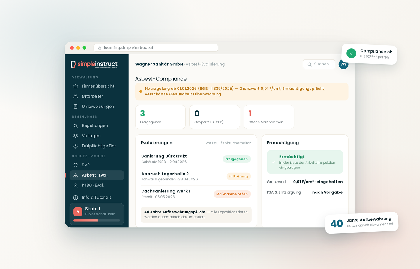 EVALUIERUNG-Mockup